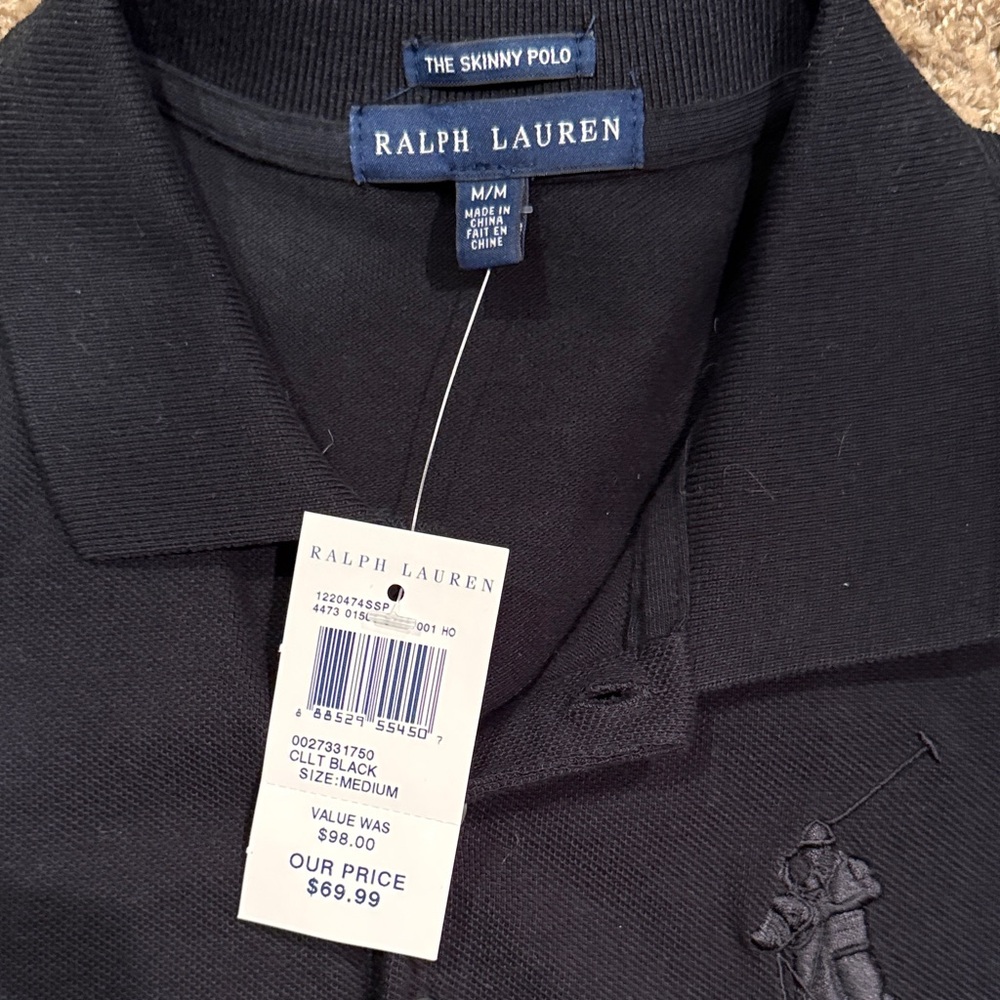 Polo by Ralph Lauren Black Polo Shirt - Picture 6 of 6